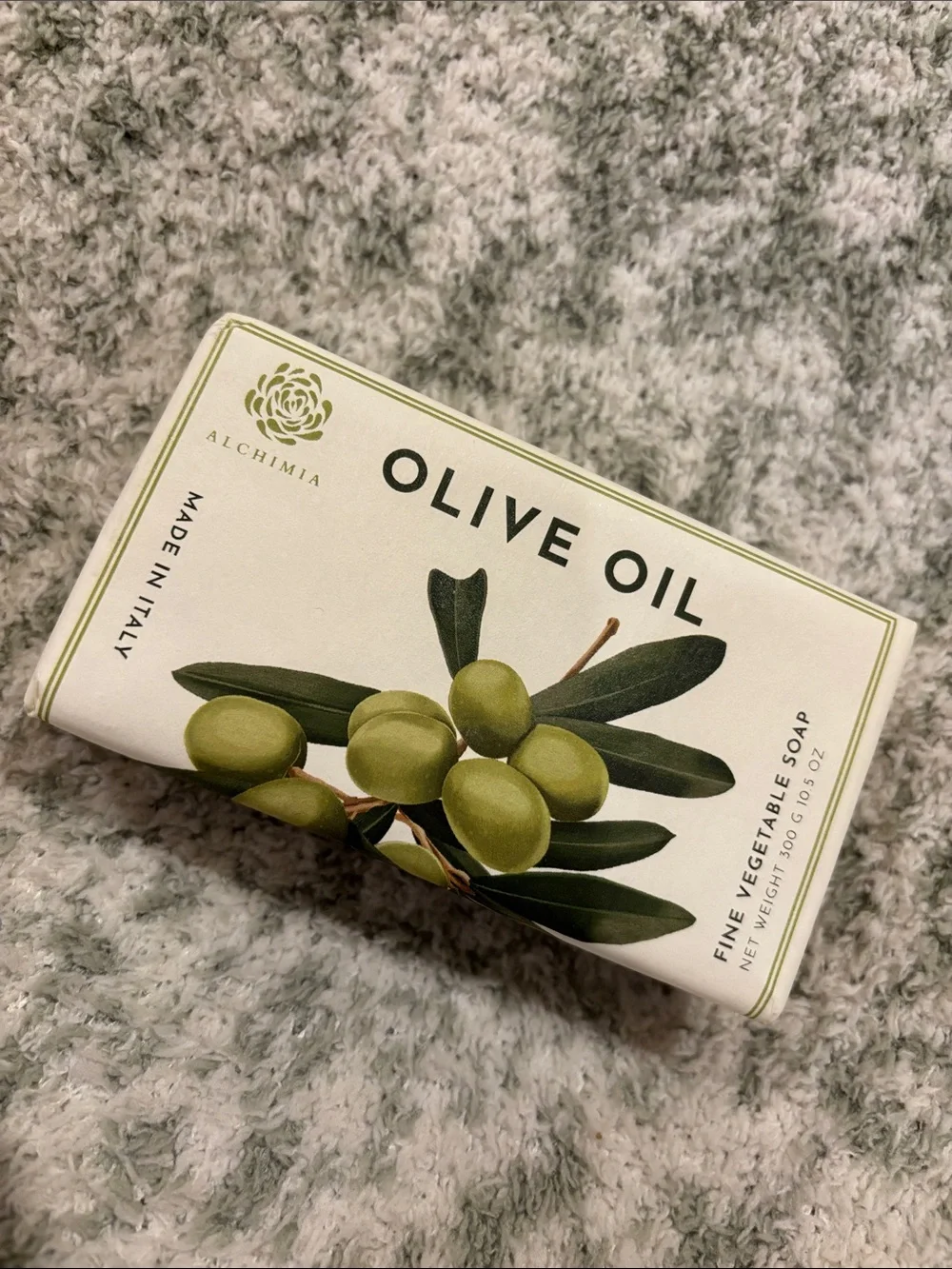 Olive Oil Fine Vegetable Soap by Alchimia Made in Italy NWT 10.50oz